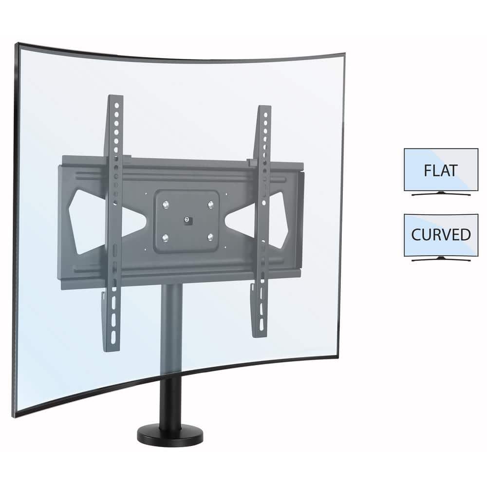 Swivel Secure Heavy-Duty Steel TV Stand for 32"-55" Screens, Black