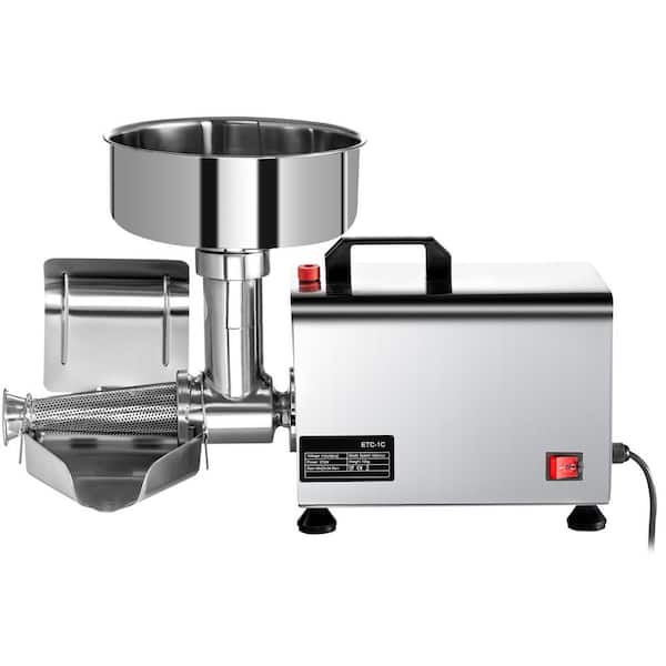 SVOPES 110-Volt Electric Tomato Strainer 370 Watt Commercial Tomato Milling Machine, Stainless Steel Press, 90-160 Kg/H Pure