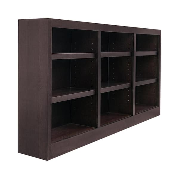 Concepts In Wood 36 in. Espresso Wood 9-shelf Standard Bookcase