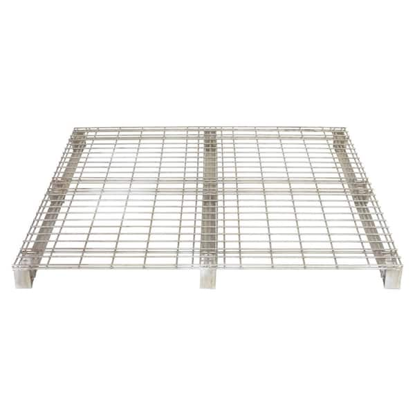 Vestil 48 in. x 48 in. x 4 in. Galvanized Steel Welded Wire Pallet