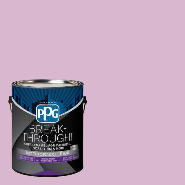 Break-Through! 1 gal. PPG1180-4 Light Mulberry Semi-Gloss Door, Trim & Cabinet Paint