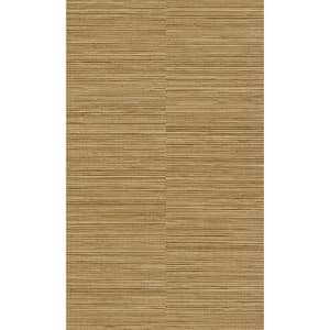 Yellow Grasscloth Effect Textured Printed Non-Woven Paper Non Pasted Textured Wallpaper 57 sq. ft.