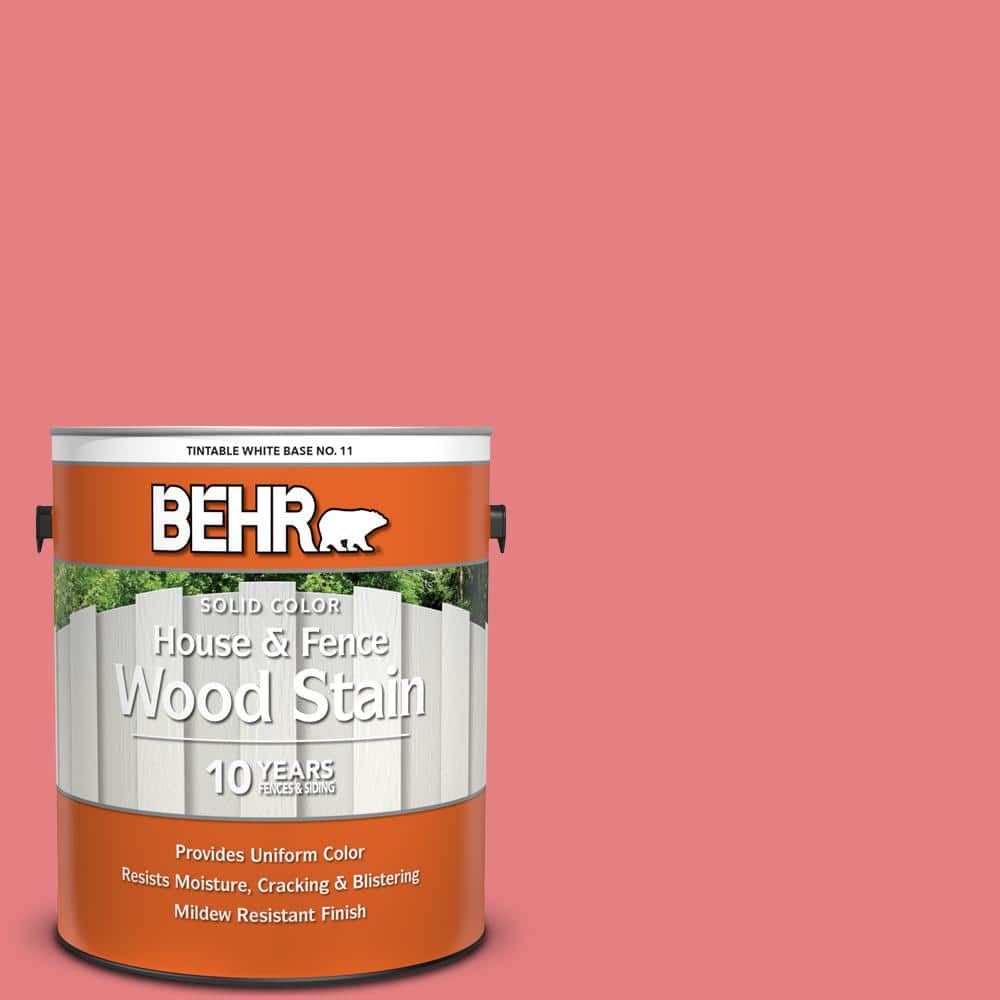 1 gal. #P170-4 Sugar Poppy Solid Color House and Fence Exterior Wood Stain