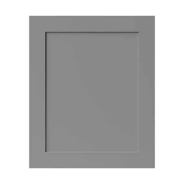 23.5 in. W x 0.7 in. D x 28.5 in. H in Light Grey Shaker Kitchen Cabinet Base Decor Door End Panel