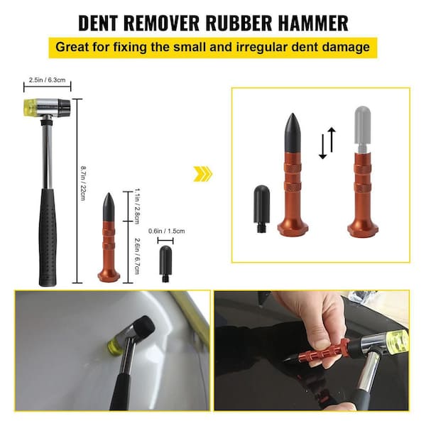 Dent Repair Tools Golden Lifter Puller Car Dent Repair Kit Paintless Dent  Removal Rods (89-Pieces)