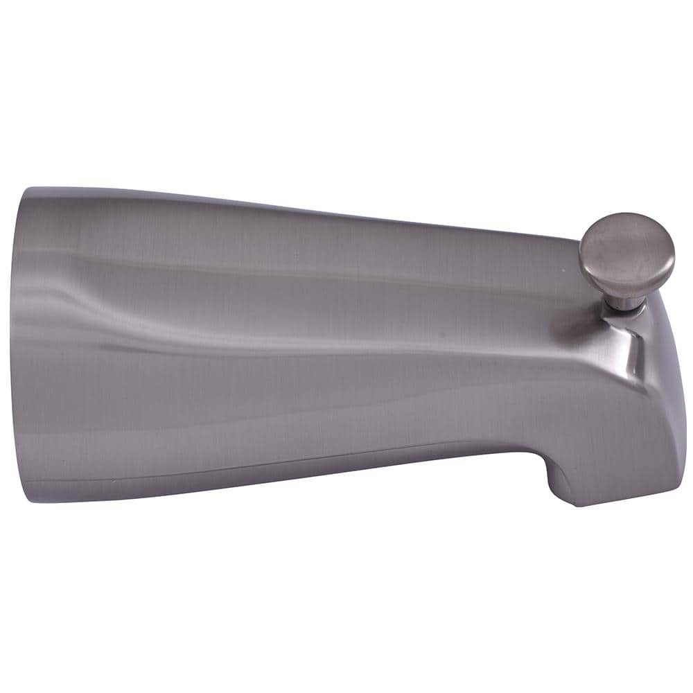EZ-FLO Brushed Nickel Bathtub Spout with Diverter EZ-FLO Brushed Nickel Bathtub Spout with Diverter