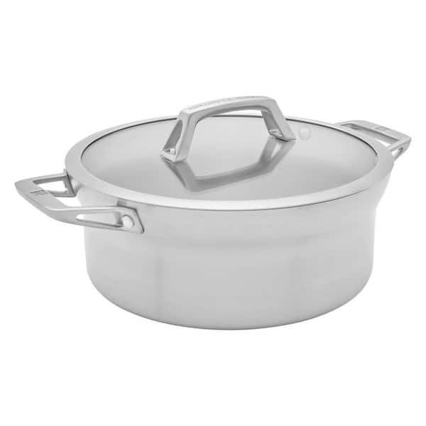 Motion Stainless Steel 5 qt. Stainless Steel Dutch Oven with Lid