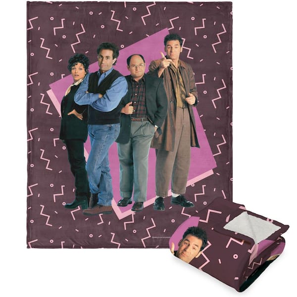 THE NORTHWEST GROUP Warner Bros Seinfeld The Gang Multicolor Silk Touch Sherpa Polyester Throw Blanket