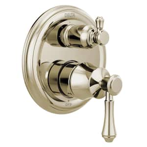 Cassidy 2-Handle Wall-Mount Valve Trim Kit with 3-Setting Integrated Diverter in Polished Nickel (Valve not Included)