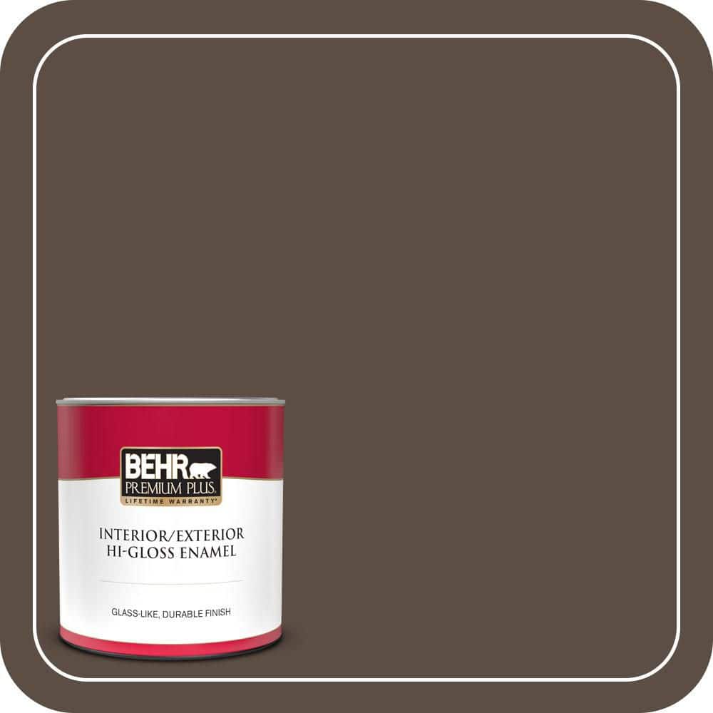 1 qt. Home Decorators Collection #HDC-FL15-05 Warm Pumpernickel Hi-Gloss Enamel Interior/Exterior Paint & Primer price history on PriceWatchPro