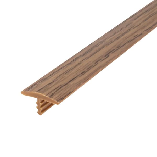 Outwater 5/8 in. Red Oak Flexible Polyethylene Center Barb Hobbyist Pack Bumper Tee Moulding Edging 25 ft. long Coil