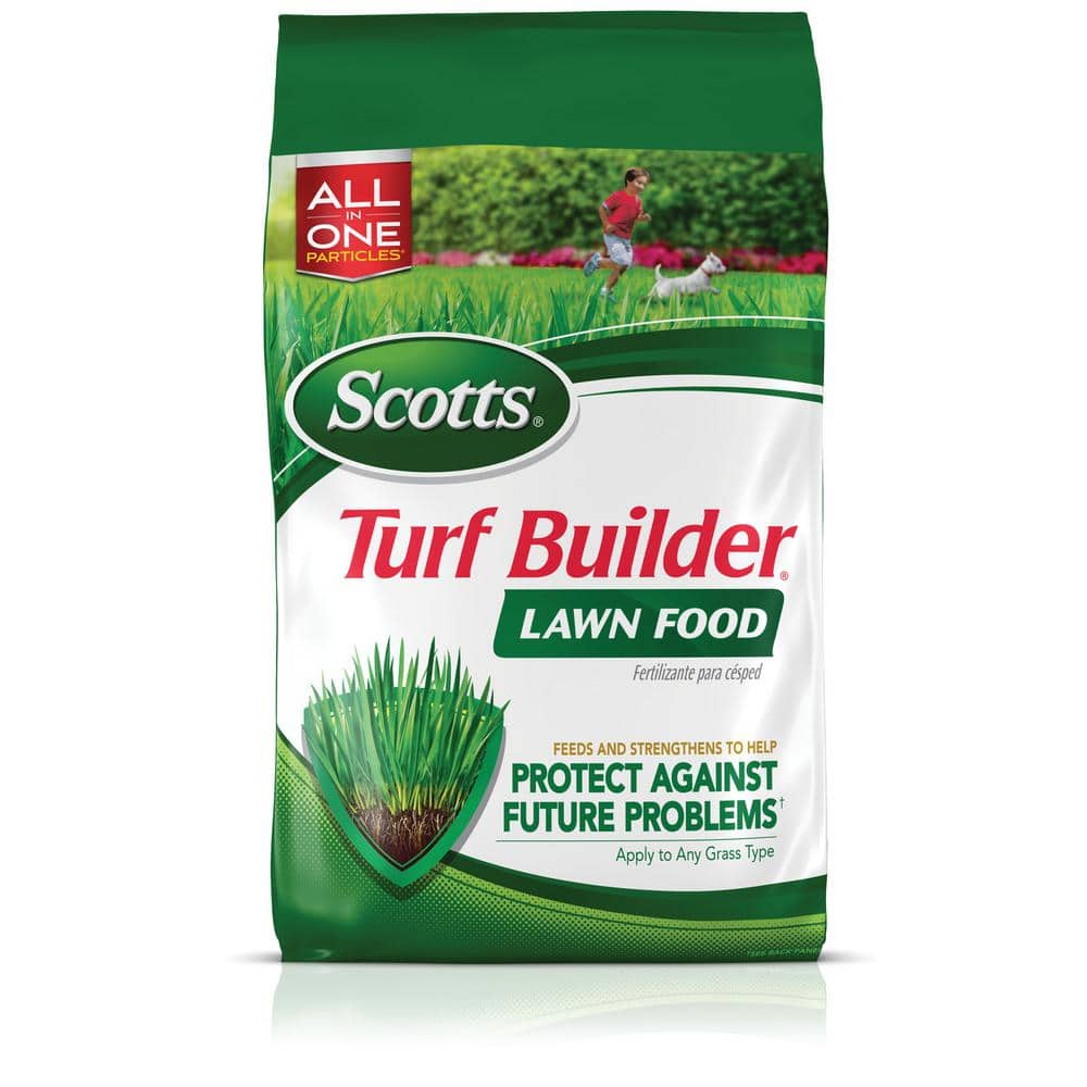 Scotts Turf Builder 12.5 lbs. 5,000 sq. ft. Dry Lawn Fertilizer for All ...