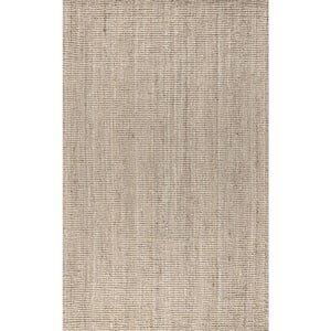 Pata Hand Woven Chunky Jute Light Ivory 9 ft. x 12 ft. Area Rug