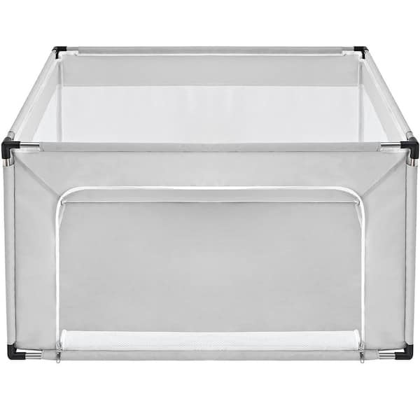 Puppy Playpen for Dogs & Cats Indoor Outdoor Foldable 42x42x26 Inches Dog Fence Heavy-Duty Oxford Steel Frame