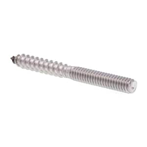 1/4-20 in. x 2-1/2 in. Stainless Steel Grade, Dowel Head, 18-8 Hanger Bolts (2-Pack)