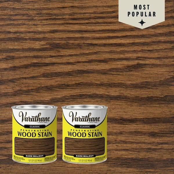 Varathane 1 qt. Dark Walnut Classic Interior Wood Stain (2-Pack)