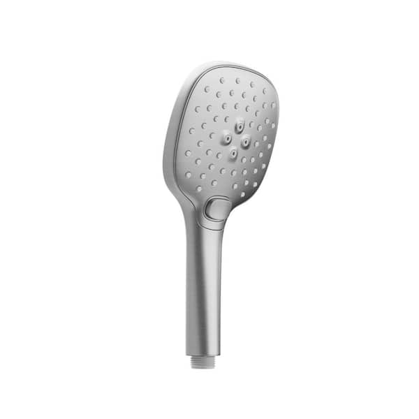 Classic Rain 3-Spray Wall Mount Handheld Shower Head 1.8 GPM in Brushed Nickel