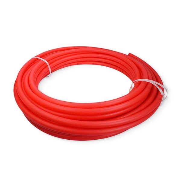 The Plumber's Choice 1/2 in. x 300 ft. PEX Tubing Oxygen Barrier Radiant Heating Pipe in Red