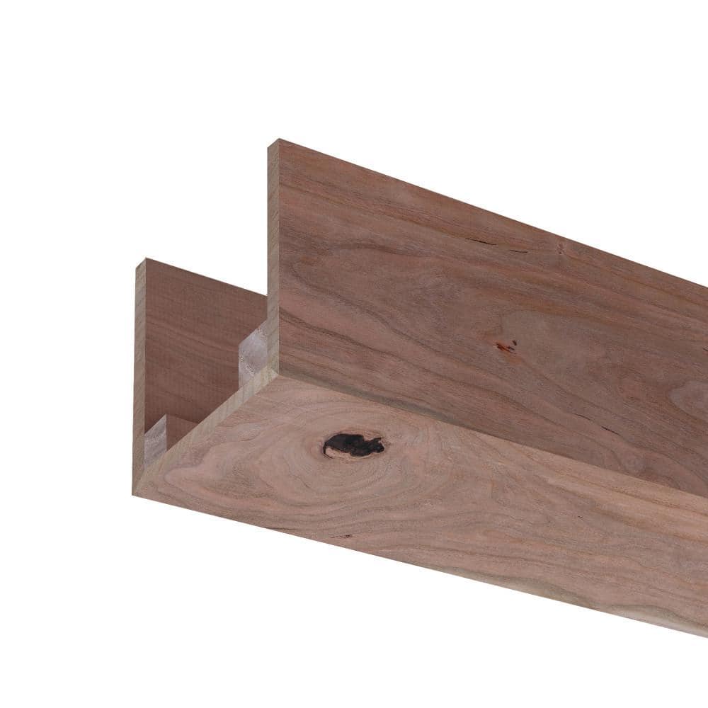 Rustic Cherry Unfinished Wood U-Shaped Decorative Beam
