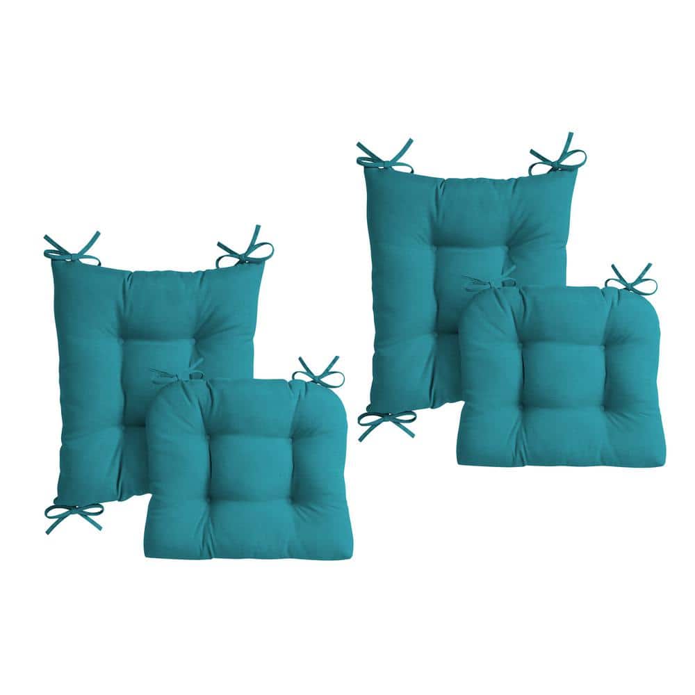 Plush Indoor/Outdoor Rocking Chair Cushion Set, 2-Pack, Tufted Cushion for Rocking Chairs Lake Blue Leala price history on PriceWatchPro