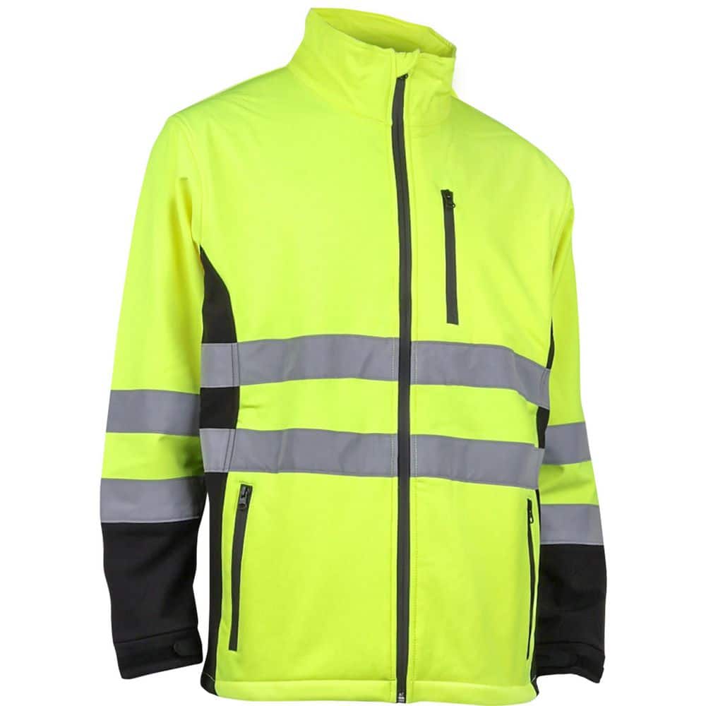 Mens Small ANSI Type P Class-2 Waterproof Softshell Jacket
