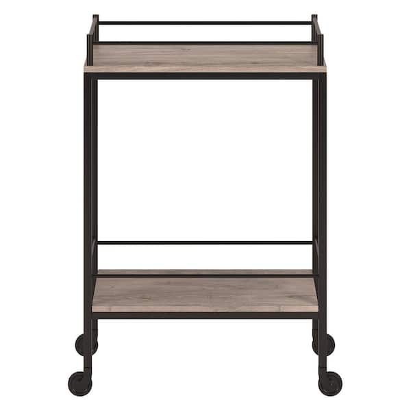 Meyer&Cross Barnes 23 in. Gray Wash Rectangular Bar Cart