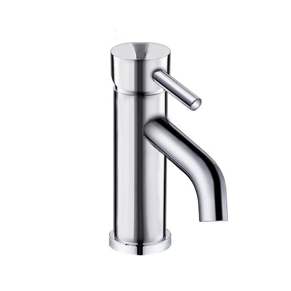 Modern Luxurious Single Handle Single Hole Bathroom Sink Faucet Bathroom Faucet in Chrome