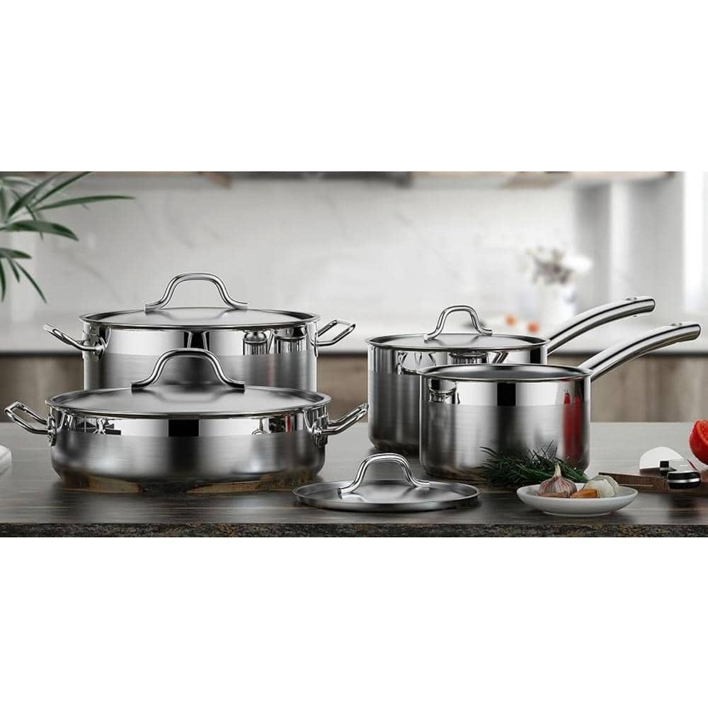 Professional 2-Quart Stainless Steel Saucepan with Lid