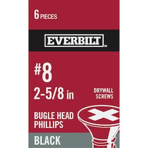 #8 2-5/8 in. Phillips Bugle-Head Drywall Screws (6-Pack)