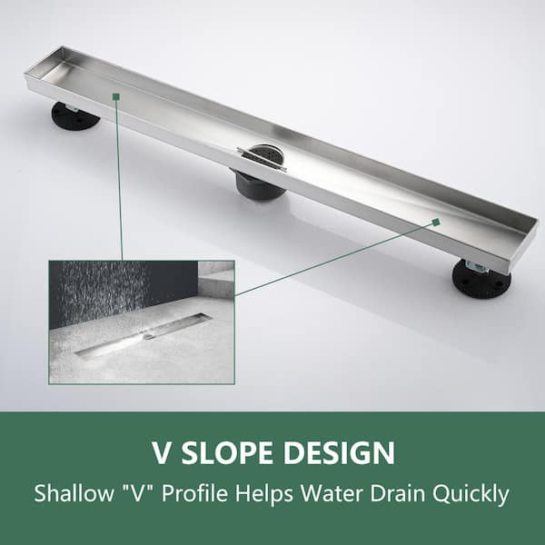 Shallow shower best sale drain