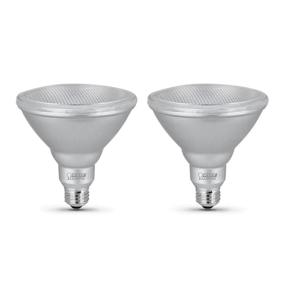 Feit Electric Equivalent Dimmable ENERGY STAR Flood LED Light Bulb, 3000K Bright White (2-Pack) The Home Depot