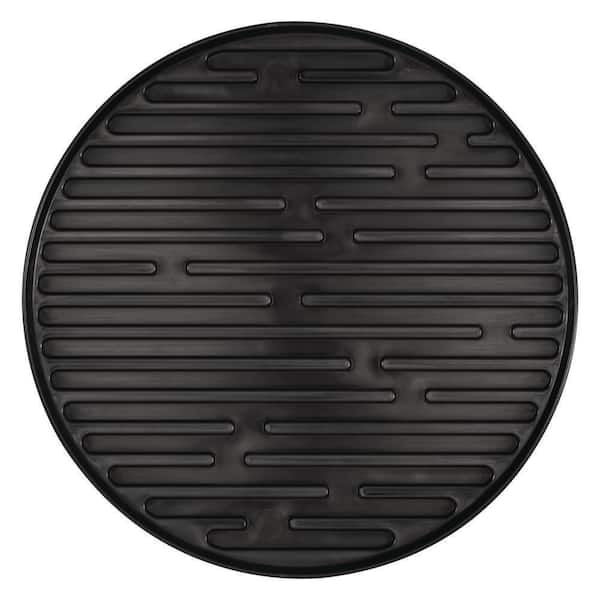 Vigoro 6 in. Soft Black Decorative Resin Plant Saucer (6 in. x 0.5