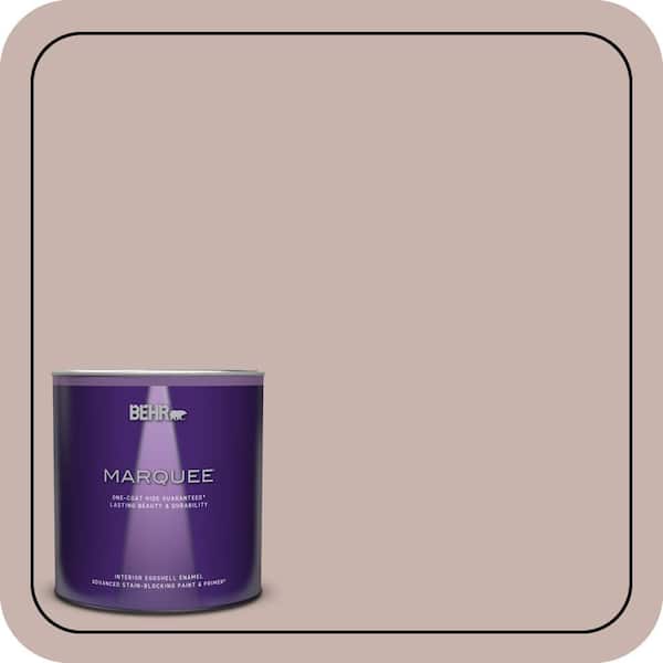 BEHR MARQUEE 1 qt. #PPF-10 Balcony Rose Eggshell Enamel Interior Paint & Primer