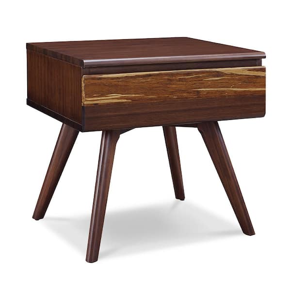Unbranded Sarah Single Drawer Nightstand in Burgundy