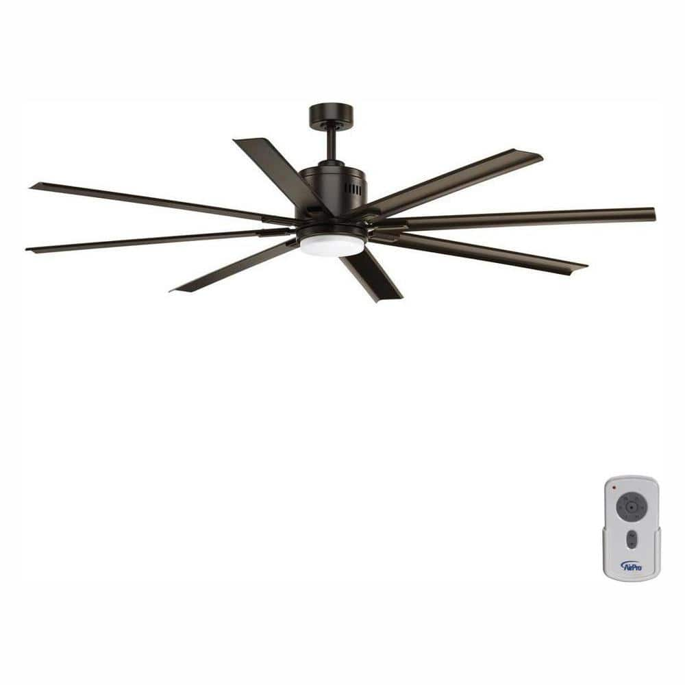 Progress Lighting Vast Collection 72 In Led Indoor Antique Bronze Industrial Ceiling Fan With Light Kit And Remote P2550 2030k The Home Depot