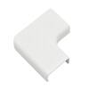 Legrand Wiremold CordMate II Cord Cover Flat Elbow, Cord Hider for Home or Office, Holds 3 Cables, White C56