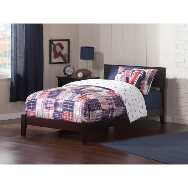AFI Orlando Twin Traditional Bed in Espresso