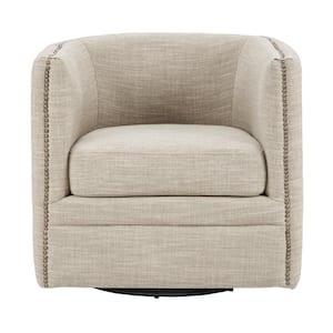 Wilmette Cream Curved Back Swivel Chair