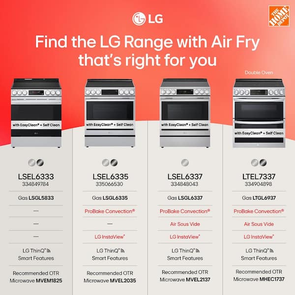 LG 30 in. 6.3 cu. ft. Smart Electric Range with Fan Convection