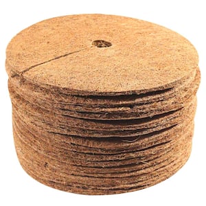 0.3 in. x 9 in. Coconut Fibers Mulch Tree Ring Protector Mat (15-Pack)