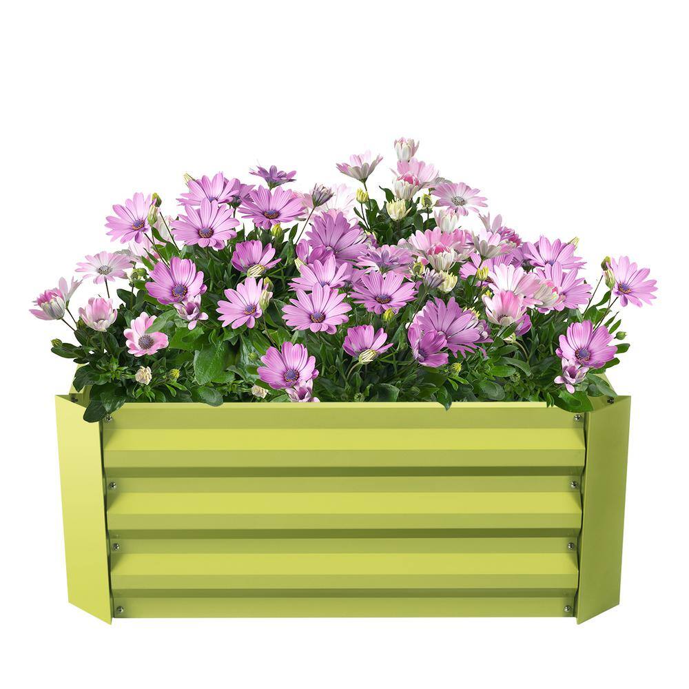 Mr. Garden 4 ft. x 4 ft. Raised Garden Bed Metal Planter Box Steel for