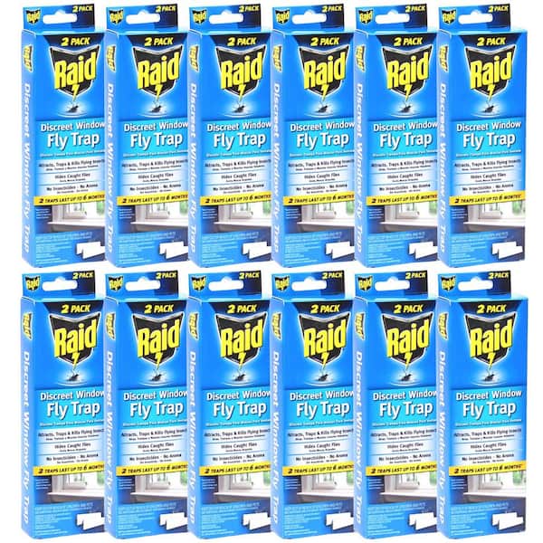 Window Discreet Indoor Fly Trap (2-Pack/Case) (Total Number of Traps - 24)