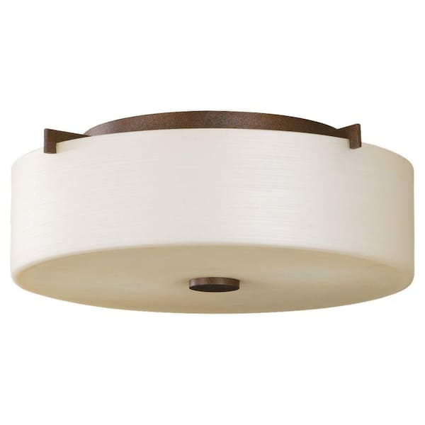 Generation Lighting Sunset Drive 2-Light Corinthian Bronze Indoor Flush Mount
