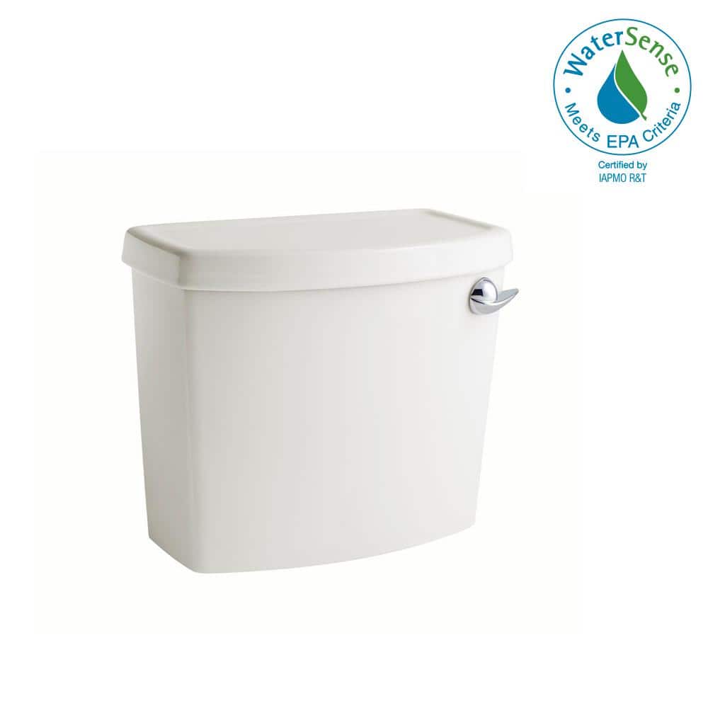White Ceramic Toilet Tank with Right Hand Flush Lever