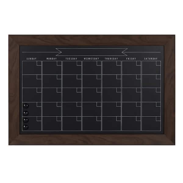 Beatrice Chalkboard Monthly Calendar Memo Board