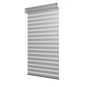 13 ft. Individual Adjustable Sunshade Privacy Roller Blinds for White Aluminum Louvered Pergola 1-Side Wall