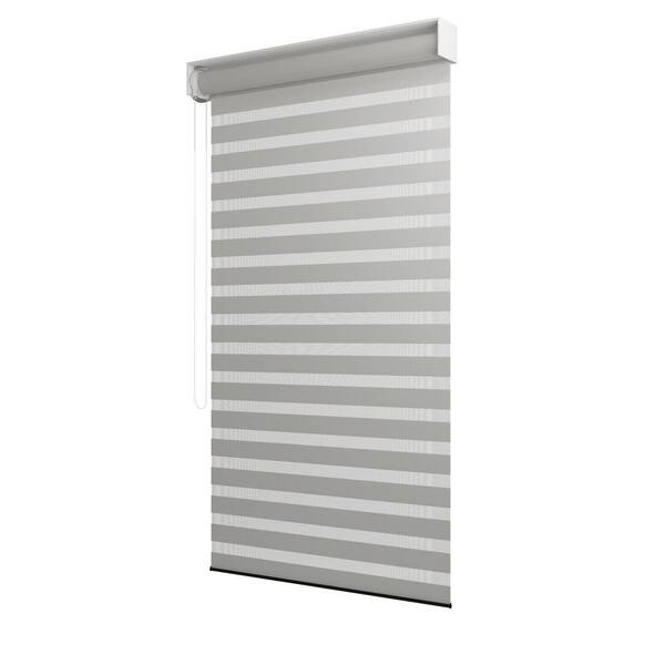 PURPLE LEAF 20 ft. Individual Adjustable Sunshade Privacy Roller Blinds for White Aluminum Louvered Pergola 1-Side Wall