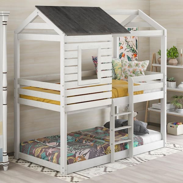 Twin loft store bed house