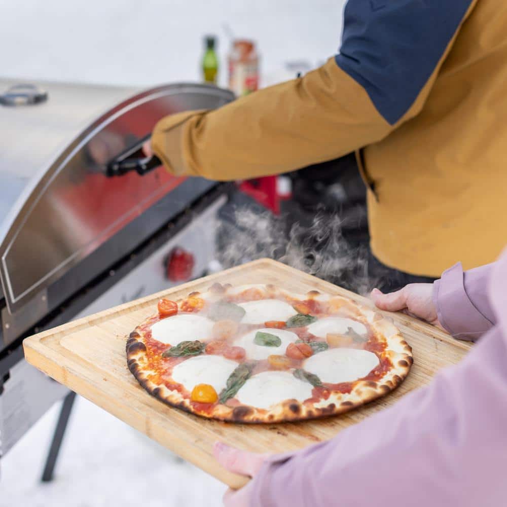 Stainless Steel 32" Outdoor Gas Pizza Oven with Ceramic Stone