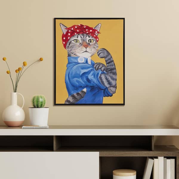Cat Portrait by Carol Lew Framed Art Print 1.25 in. x 16.5 in .
